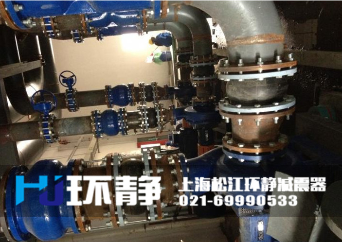 DN200<a href=http://m.rqqjk.cn target=_blank class=infotextkey>橡膠軟接頭</a>安裝實(shí)圖